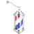 Rainproof LED Barber Shop Pole Sign Hair Salon Wall-Mounted Bright Rotating Light 28cm