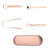 Tongue Scraper Set Reduce Bad Breath Flexible Rose Gold Stainless Steel Tongue Cleaner for Adult Kids