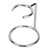 Men Stainless Steel Shaving Brush Stand Razor Holder for Salon Home Travel Use