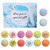 Abody 14PCS Bath Bomb Gift Set Bath Salt Balls Essential Oil Bath Bombs with Natural Dry Flowers and Bath Sponge for Moisturizing Skin and Fizzy Spa Aromatic Odor