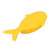 Bath Scrubber Silicone Exfoliating Soft Hair Spa Massage Shampoo Shower Brush for Baby Kids Yellow