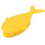 Bath Scrubber Silicone Exfoliating Soft Hair Spa Massage Shampoo Shower Brush for Baby Kids Yellow