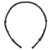 Compact Folding Headband Retractable Pocket Headband Hair Hoops Headpiece for GirlsBlack