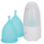 Reusable Menstrual Cup Silicone Leakproof Period Cup with Steam Machine