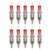 10pcs 2ml Tattoo Ballpoint Pen Cartridges Liner Shader 0.5mm Tip Ball Pen Cartridges for Practice Red