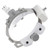 2.5X Lighted Head Magnifying Glasses Adjust Brightness Head Mount Magnifier with Light for Dental Surgery 100‑240V US Plug
