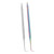 2pcs B6 Lash Perm Lift Tools Curved Tip Short Comb Stainless Steel Lash Separation Rod Colorful Silver