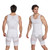 Men Slimming Body Shaper Nylon Breathable Comfortable Slimmer Compression Vest Top White XL
