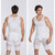 Men Slimming Body Shaper Nylon Breathable Comfortable Slimmer Compression Vest Top White XL
