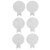 6pcs Nail Art Stamping Plate Cute Cartoon Pattern Round Shape DIY Decoration Nail Stamper Kit