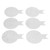 6pcs Nail Art Stamping Plate Cute Cartoon Pattern Round Shape DIY Decoration Nail Stamper Kit