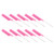 10pcs Rat Tail Combs Fine Teeth Prevent Static Smoothing Handle Pointed Hair Parting Combs