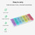Medicine Case Medicine Box Pill Organizer Pill Box Moisture-Proof Pill Case Medication Reminder Portable Travel Container for Vitamins Fish Oil Compartments