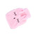 Hot Water Bottle Explosion Proof Prevent Scald Detachable Rabbit Pattern Plush Cover Hot Water Bag Pink