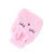 Hot Water Bottle Explosion Proof Prevent Scald Detachable Rabbit Pattern Plush Cover Hot Water Bag Pink