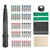 Tattoo Pen Kit Aluminum Alloy Tattoo Stick Pen and 50 Ballpoint Cartridges with Practice Skin Repair Strip Table Cloth
