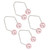 2 Pair Dimple Trainer for Face Cheeks Piercing Free Easy To Wear Improve Smile Dimple Maker Balls Tool Pink