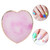 Delicate Resin Heart Styling Nail Art Palette Colorful Paint Drawing Color Dish(Purple)