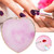 Delicate Resin Heart Styling Nail Art Palette Colorful Paint Drawing Color Dish(Purple)