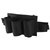 Tool Belt Pouch Waterproof Oxford Fabric Multipurpose 3 Pocket Electrician Tool Organizer Bag Black