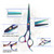 Professional Colorful Sharpness Edge Hair Scissors Barber Hairdressing Shears Cutter(Hair Scissors Protective Case )