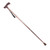 Alloy Foldable Elderly Safety Walking Stick Guide Blind Cane Crutch Bronze Adjustable Length