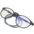 Vintage Blue Light Blocking Reading Glasses Magnetic Front Connection Reading Glasses(+200 Gray)
