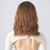 Women's Curly Wig Party Costume Wig Trendy Golden Brown Hair Wigs with Bangs Cute Wavy Hair Wig with Hair Net for Women Party Daily Use