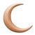 Hand Carved Crescent Moon Hair Fork Wooden Crescent Moon Hairpin for Long Hair Moon Hair Stick Hair Styling Tool Accessories