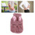 Hot Water Bottle Explosion Proof Prevent Scald Detachable Rabbit Pattern Plush Cover Hot Water Bag Rose Red