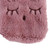 Hot Water Bottle Explosion Proof Prevent Scald Detachable Rabbit Pattern Plush Cover Hot Water Bag Rose Red