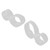 2Pcs Magnetic Therapy Slimming Toe Rings Weight Loss Toe Rings Silicone Toe Massage Tool