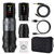 Wireless Tattoo Machine Pen 10500RPM 2400mAh Double Battery Rotary Tattoo Pen with RCA Converter 2.4‑4.2mm Silver