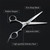 Professional Barber Hair Cutting Scissors Shears Stainless Steel Barber Scissors Mustache Scissors