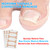 Ingrown Toenail Tools Set Ingrown Toenail Corrector and Lifter with Stickers