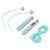 Workout Jumping Rope Digital Length Adjustable Intelligent Counting Weighted 360 Degree Rotation Cordless Jump Rope Blue