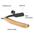 1PC Traditional Manual Shaver Professional Straight Edge Stainless Steel Sharp Barber Razor Folding Shaving Knife Shave Beard for Men Barber Male Home Use Shaving Tools(Without Blade)