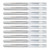 10pcs Nail Art Silicone Stick Reusable Uniform Attach Mirror Effect Powder Smudge Stick with Cover