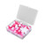 74pcs Hair Beads Flexible Hair Braid Cuffs with Hair Wearer and Storage Box for Hair Braids and Jewelry Bracelets MakingRose Red