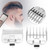 Vintage Oil Head Hair Clipper Limit Comb Positioning Tooth Electroplating Guide Comb Haircut AccessorySilver