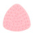 Beard Scrubber Silicone Comfortable Promote Hair Growth Facial Cleansing Beard Brush for Home Travel Pink