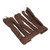 Heatless Curling Rod Headband 8 Claws Reusable Soft Fabric DIY Hair Curls Roller for Sleeping Brown