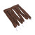 Heatless Curling Rod Headband 8 Claws Reusable Soft Fabric DIY Hair Curls Roller for Sleeping Brown