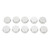 10pcs 5ml Portable Empty Aluminum Tin Can Empty Round Aluminum Tin for Lip Balm Solid Perfume