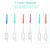 Anself  160PCS Interdental Brushes Ultra Tight Bristles Tooth Interdental Cleaners Silicone Toothpick Brush Cleaners Disposable Dental Brushes Between Teeth