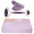 Portable Face Roller Massager Facial Beauty Roller Heart Shaped Gua Sha Board Set(Amethyst Roller HeartShaped Gua Sha Board )