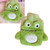 Cartoon Animal Hot Water Bag Leakproof Explosion Proof Portable Hot Water Bottle with Soft Cover for Kids Adults 2# Green Crocodile