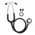 Dual Use Dual Head Stethoscope Lightweight Stainless Steel Stethoscope for Adults Children Home Use Black