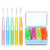 60pcs Toothpick Interdental Brushes Tooth Flossing Head Oral Hygiene Brush Optional Sizes