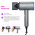 Ionic Hair Dryer with 3 Nozzles Diffusers 3 Heat Settings & 2 Speed Hot / Cold Wind Quick Drying Blow Dryer Portable Hair Styling Tools for Home Salon Travel 110V-220V